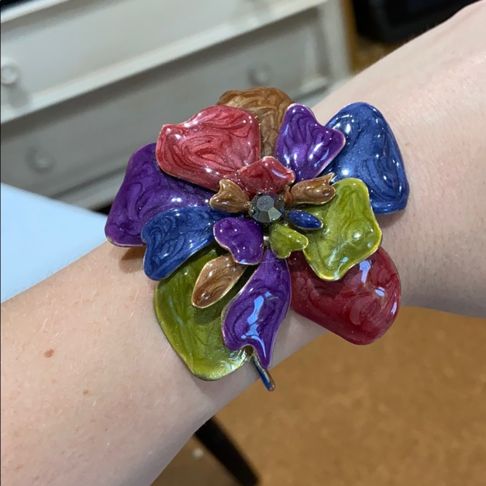 Hand made Flower bracelet